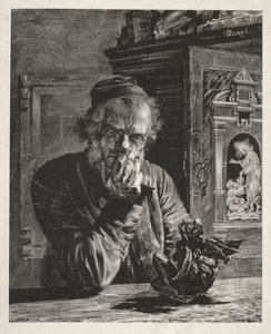 O Antiquário - Autorretrato de Adolph Menzel