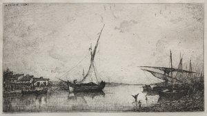Canal em Martiques de Adolphe Appian