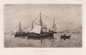 Barco de pesca/barco de transporte costeiro (costa italiana)