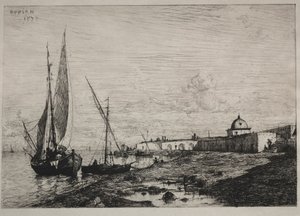 O porto de San Remo, 1878. de Adolphe Appian
