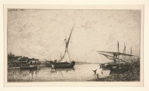 uma. Duas pontes b. Barco de pesca de Adolphe Appian