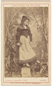 Trajes da Suíça. Cantão de Berna (Simmenthal) de Adolphe Braun
