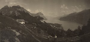 [Lago Walensee, Suíça] de Adolphe Braun