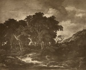Pintura de paisagem de Ruysdael de Adolphe Braun