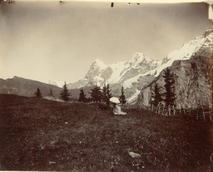 Paisagem, Suíça de Adolphe Braun