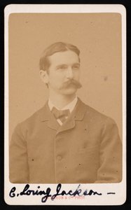 Retrato de Charles Loring Jackson 1847-1935, por volta de 1887. de Adolphe Braun