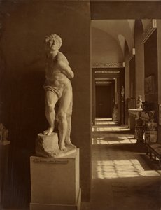 [«O Escravo Rebelde», de Miguel Ângelo, Museu do Louvre] de Adolphe Braun