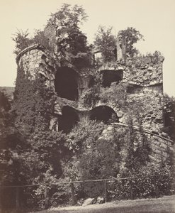 A Torre Explodida, Castelo de Heidelberg, c. 1865 (foto) de Adolphe Braun