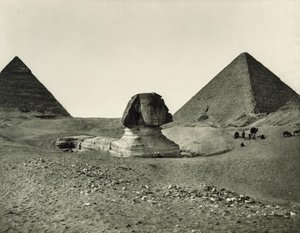 A Esfinge e as Pirâmides de Adolphe Braun