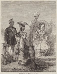 Trajes do Rio de Janeiro em um dia de festa de Adolphe DHastrel