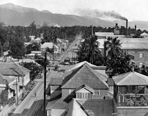 Rua do porto leste, Kingston, Jamaica, c1905.