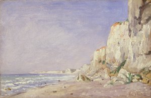 Penhascos perto de Dieppe, 1862