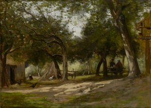 Paisagem com um curral, 1830-1880