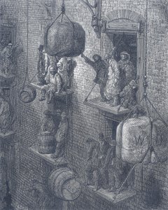 Armazenagem na cidade, 1872 de Adolphe Francois Pannemaker