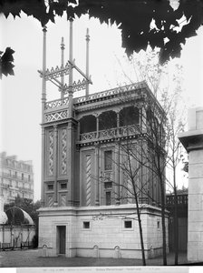 Casa Fenícia, Exposição Universal, Paris, 1889 de Adolphe Giraudon