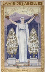 A Vida das Abelhas: Alegoria - Desenho de A. Giraudon de Adolphe Giraudon
