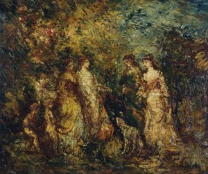 Jogo das senhoras de Adolphe Joseph Thomas Monticelli