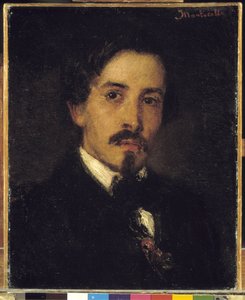 Retrato presumido do pintor Ferdinand Viola,1859 (óleo sobre tela) de Adolphe Joseph Thomas Monticelli