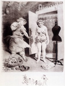 Avareza - desenho de Willette