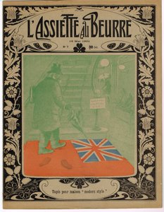 Capa de "The Butter Plate", Satirique en Colours de Adolphe Leon Willette