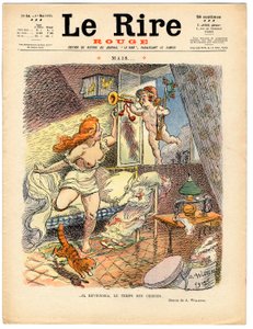 Capa de "The Red Laughter", Satirical in Colors de Adolphe Leon Willette