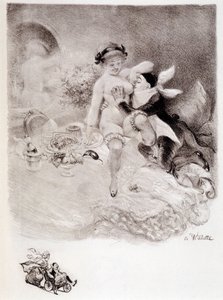 Gourmandise - desenho de Willette