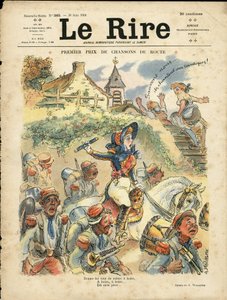 Ilustração de Adolphe dit Willette (1857-1926) para a capa de Le Lire de Adolphe Leon Willette