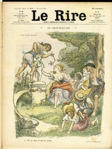 Ilustração de Adolphe dit Willette (1857-1926) para a capa de Le Rire de Adolphe Leon Willette