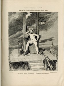 Ilustração de Adolphe dit Willette (1857-1926) em Le Courrier francais, no 4 de Adolphe Leon Willette