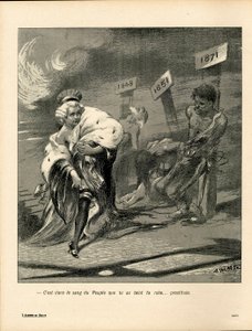 A Placa de Manteiga, número 123, Satirical in Colour de Adolphe Leon Willette