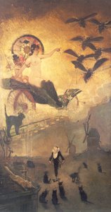 Os gatos pretos de Adolphe Leon Willette