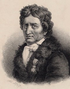 Retrato do compositor Pierre-Alexandre Monsigny 1729-1817. de Adolphe Midy