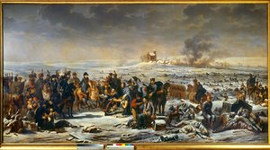 Campanha da Prússia e Polônia (1806-1807) "Napoleão I (1769-1821) no campo de batalha de Eylau 9/02/1807" Pintura de Adolphe Roehn (1780-1867) 1807 Boissy saint Leger. Castelo de Grosbois