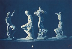 Quatro estátuas, c. 1868 (foto)