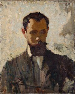 Estudo de autorretrato, c.1912 (óleo sobre tela)