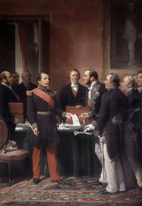 Decreto do imperador francês Napoleão III sobre a anexação de cidades suburbanas em Paris, em junho de 1859, pelo Barão Haussmann