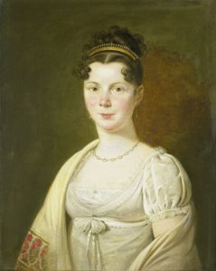 Retrato de Wilhelmina Maria Haack (1786-1857), quarta Esposa de Gerrit Verdooren