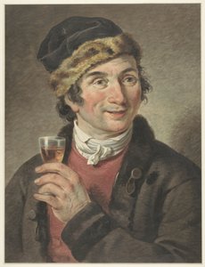Retrato de Adriaan de Lelie, usando boné de Adriaan de Lelie