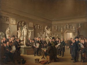 A Galeria de Esculturas da Sociedade Felix Meritis de Adriaan de Lelie