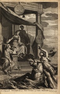 Frontispício alegórico com Europa, Zeus e Themis