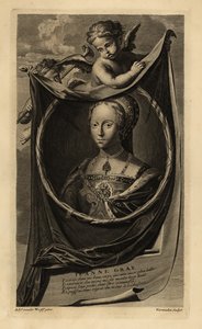 Lady Jane Grey (1537-1554) (gravura) de Adriaan van der (after) Werff