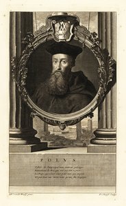 Reginald Pole (1500-1558) (gravura) de Adriaan van der (after) Werff