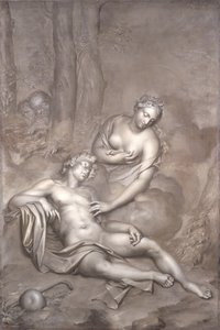 Luna (Diana) visita o Endymion adormecido, 1696