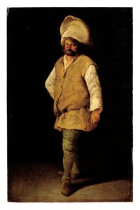 Um Porter (óleo sobre painel) de Adriaen Brouwer