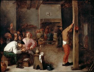 Interior de uma estalagem de Adriaen Brouwer