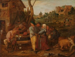 Rixa de camponeses de Adriaen Brouwer