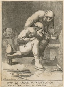 fumadores de cachimbo de Adriaen Brouwer