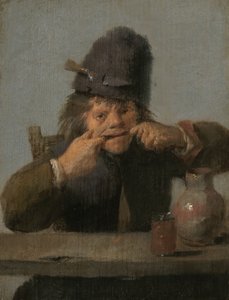Juventude Fazendo um Rosto, c. 16321635. de Adriaen Brouwer
