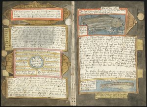 Visboeck de Adriaen Coenen - KB 78 E 54 - folios 370v (esquerda) e 371r (direita)