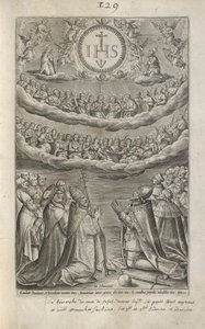 Adoração do Nome de Jesus de Adriaen Collaert